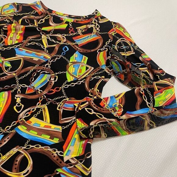 ICIKULS Horsebit Equestrian Long Sleeve Shirt Size Small - Picture 2 of 11